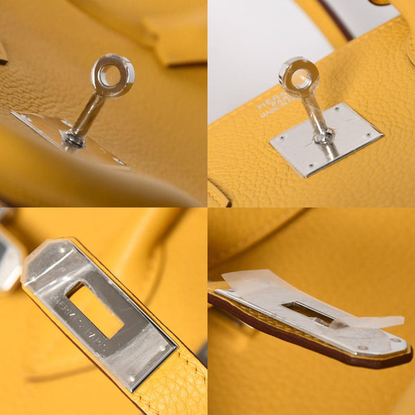 Very good condition HERMES BIRKIN Birkin 35 Soleil Silver hardware Togo handbag □M stamp Used 4a009173