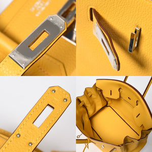 Very good condition HERMES BIRKIN Birkin 35 Soleil Silver hardware Togo handbag □M stamp Used 4a009173