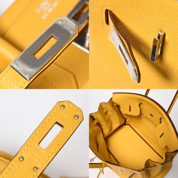 Very good condition HERMES BIRKIN Birkin 35 Soleil Silver hardware Togo handbag □M stamp Used 4a009173