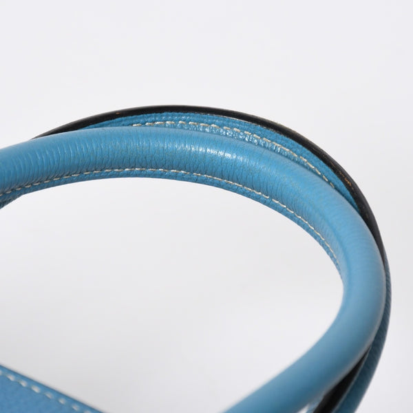 極美品 HERMES エルメス BIRKIN バーキン35 ブルージーン シルバー金具 トゴ ハンドバッグ □I刻印 中古 4a009178