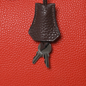 極美品 HERMES エルメス Haut a Courroies 28 オータクロア 28 ハンドバッグ □J刻印 トゴ トリヨンクレマンス ショコラ ルージュ ルテニウム金具 中古 4a009177