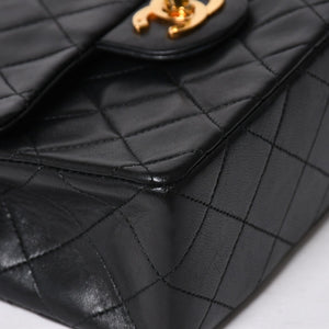 CHANEL シャネル ミニマトラッセ17 Sフラップ Sチェーンショルダーバッグ A01115 1番台 ココマーク ラムスキン ブラック ゴールド金具 美品 中古 4a009158