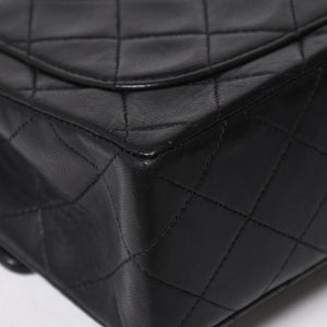 CHANEL シャネル ミニマトラッセ17 Sフラップ Sチェーンショルダーバッグ A01115 1番台 ココマーク ラムスキン ブラック ゴールド金具 美品 中古 4a009158