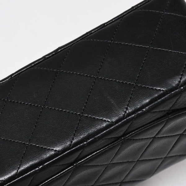 CHANEL シャネル ミニマトラッセ17 Sフラップ Sチェーンショルダーバッグ A01115 1番台 ココマーク ラムスキン ブラック ゴールド金具 美品 中古 4a009158
