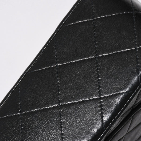 極美品 CHANEL シャネル マトラッセ23 Wフラップ Wチェーンショルダーバッグ 2番台 ココマーク ラムスキン ブラック 中古 4a009159