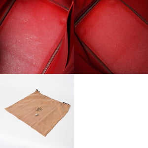 極美品 HERMES エルメス Haut a Courroies 32 オータクロア 32 ハンドバッグ ルージュカザック クシュベル □D刻 SV金具 内縫い 中古 4a009151