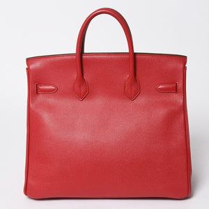 極美品 HERMES エルメス Haut a Courroies 32 オータクロア 32 ハンドバッグ ルージュカザック クシュベル □D刻 SV金具 内縫い 中古 4a009151