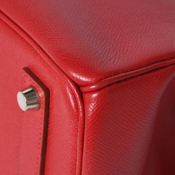 極美品 HERMES エルメス Haut a Courroies 32 オータクロア 32 ハンドバッグ ルージュカザック クシュベル □D刻 SV金具 内縫い 中古 4a009151