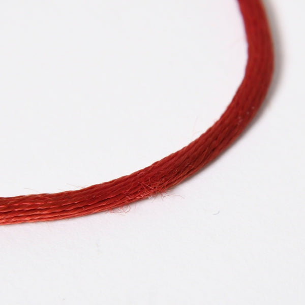 Very good condition CHROME HEARTS KZ bracelet satin cord silver 925 red silver hardware used 4a009195