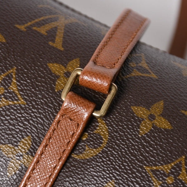 極美品 LOUIS VUITTON ルイヴィトン パピヨン26 ハンドバッグ M51366 モノグラム ブラウン レザー ゴールド金具 旧型 中古 4a009611