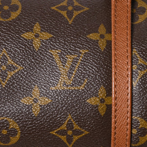 極美品 LOUIS VUITTON ルイヴィトン パピヨン26 ハンドバッグ M51366 モノグラム ブラウン レザー ゴールド金具 旧型 中古 4a009611