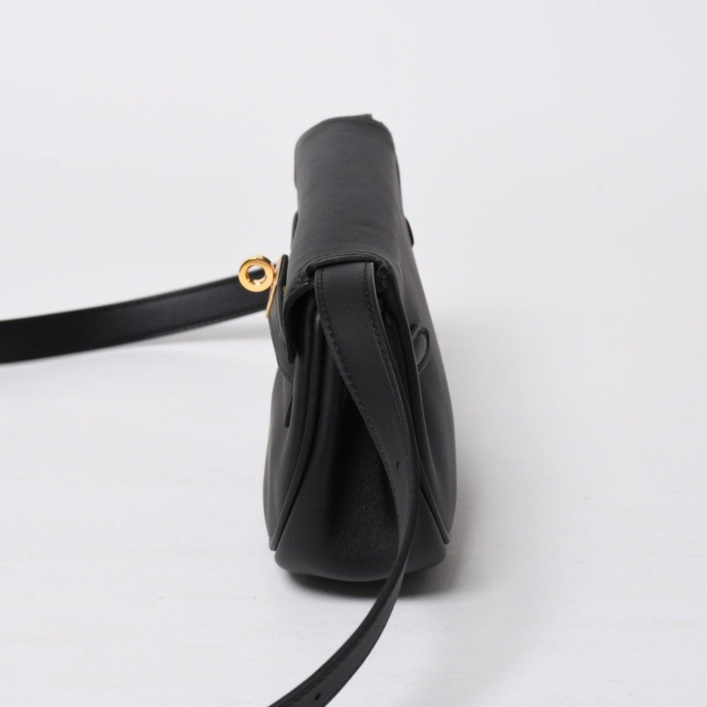 Like new HERMES Kelly Move Shoulder bag B engraved Noir Swift Banana Kelly 2023 GD metal fittings Used 4a009149