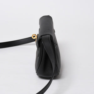 新品同様 HERMES エルメス Kelly Move ケリームーヴ ショルダーバッグ B刻印 ノワール スイフト バナナケリー 2023年製 GD金具 中古 4a009149