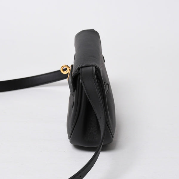 新品同様 HERMES エルメス Kelly Move ケリームーヴ ショルダーバッグ B刻印 ノワール スイフト バナナケリー 2023年製 GD金具 中古 4a009149