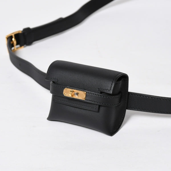新品同様 HERMES エルメス Kelly Move ケリームーヴ ショルダーバッグ B刻印 ノワール スイフト バナナケリー 2023年製 GD金具 中古 4a009149