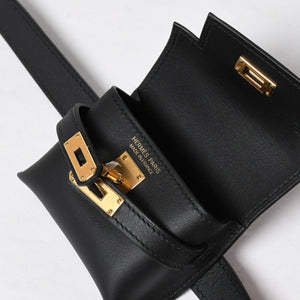 新品同様 HERMES エルメス Kelly Move ケリームーヴ ショルダーバッグ B刻印 ノワール スイフト バナナケリー 2023年製 GD金具 中古 4a009149