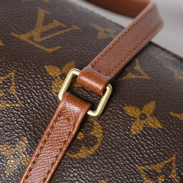 極美品 LOUIS VUITTON ルイヴィトン パピヨン26 ハンドバッグ M51366 モノグラム ブラウン レザー ゴールド金具 旧型 中古 4a009612