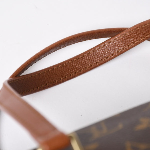 極美品 LOUIS VUITTON ルイヴィトン パピヨン26 ハンドバッグ M51366 モノグラム ブラウン レザー ゴールド金具 旧型 中古 4a009612