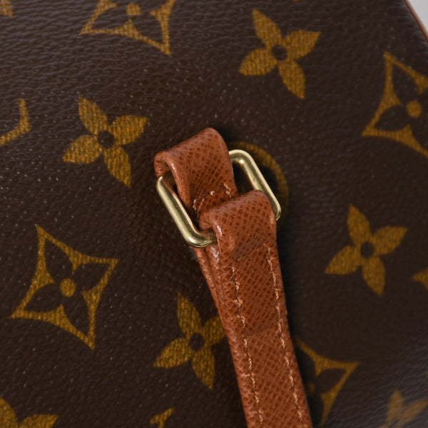 極美品 LOUIS VUITTON ルイヴィトン パピヨン26 ハンドバッグ M51366 モノグラム ブラウン レザー ゴールド金具 旧型 中古 4a009612