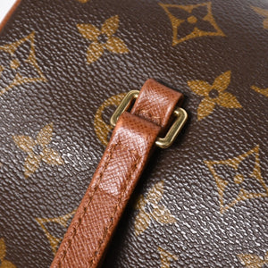 極美品 LOUIS VUITTON ルイヴィトン パピヨン26 ハンドバッグ M51366 モノグラム ブラウン レザー ゴールド金具 旧型 中古 4a009612