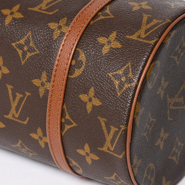 極美品 LOUIS VUITTON ルイヴィトン パピヨン26 ハンドバッグ M51366 モノグラム ブラウン レザー ゴールド金具 旧型 中古 4a009612