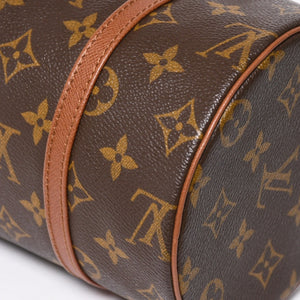 極美品 LOUIS VUITTON ルイヴィトン パピヨン26 ハンドバッグ M51366 モノグラム ブラウン レザー ゴールド金具 旧型 中古 4a009612