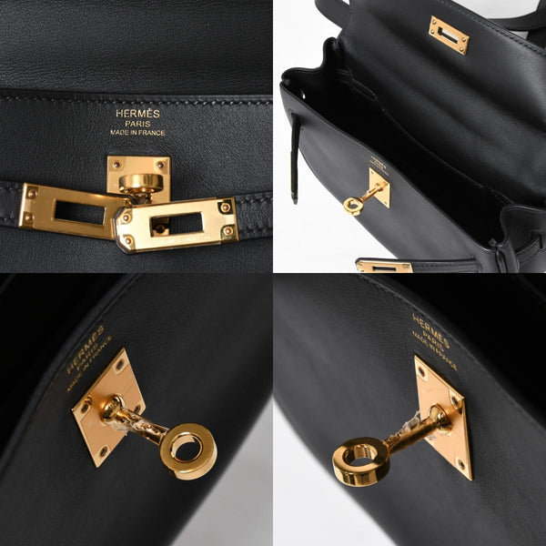 新品同様 HERMES エルメス Kelly Move ケリームーヴ ショルダーバッグ B刻印 ノワール スイフト バナナケリー 2023年製 GD金具 中古 4a009149