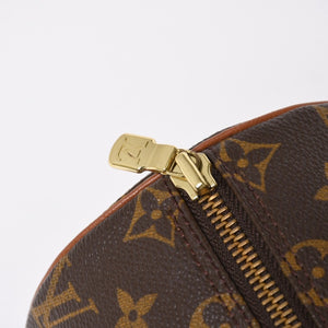 極美品 LOUIS VUITTON ルイヴィトン パピヨン26 ハンドバッグ M51366 モノグラム ブラウン レザー ゴールド金具 旧型 中古 4a009612