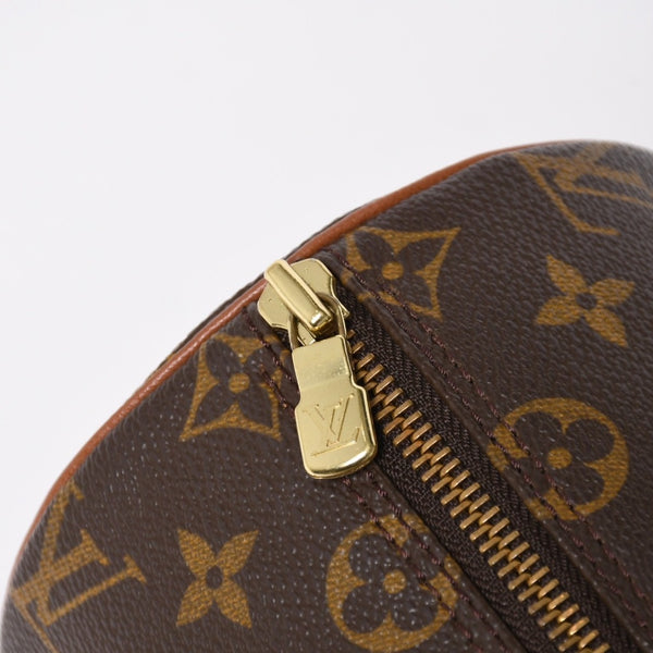 極美品 LOUIS VUITTON ルイヴィトン パピヨン26 ハンドバッグ M51366 モノグラム ブラウン レザー ゴールド金具 旧型 中古 4a009612