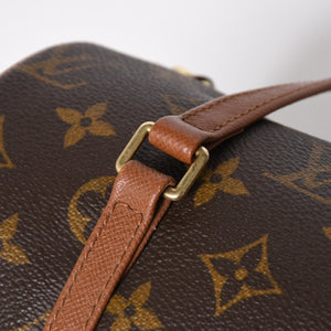 極美品 LOUIS VUITTON ルイヴィトン パピヨン26 ハンドバッグ M51366 モノグラム ブラウン レザー ゴールド金具 旧型 中古 4a009597