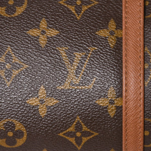 極美品 LOUIS VUITTON ルイヴィトン パピヨン26 ハンドバッグ M51366 モノグラム ブラウン レザー ゴールド金具 旧型 中古 4a009597