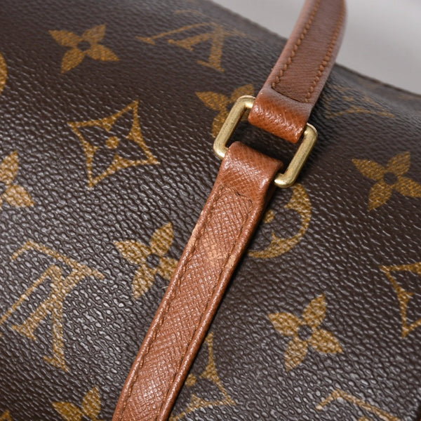 極美品 LOUIS VUITTON ルイヴィトン パピヨン26 ハンドバッグ M51366 モノグラム ブラウン レザー ゴールド金具 旧型 中古 4a009597