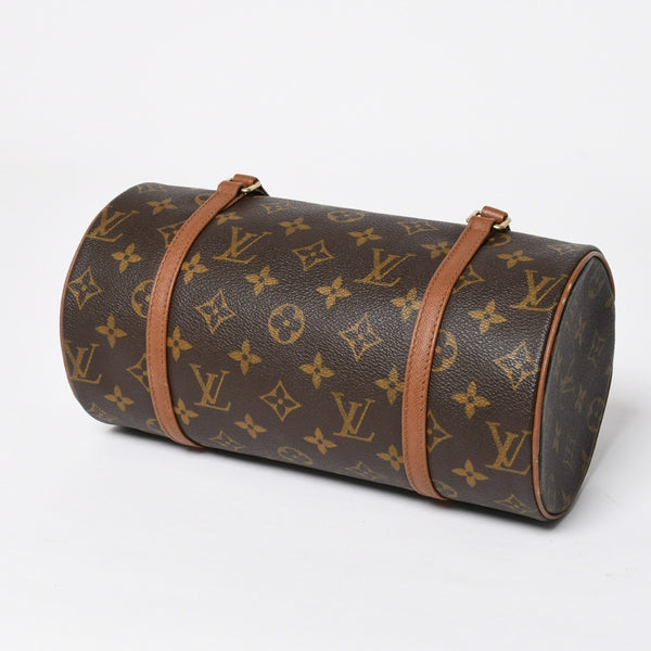 極美品 LOUIS VUITTON ルイヴィトン パピヨン26 ハンドバッグ M51366 モノグラム ブラウン レザー ゴールド金具 旧型 中古 4a009597