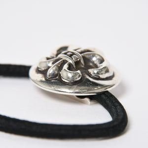 CHROME HEARTES Chrome Hearts BS Flare Hair Rubber Black Silver 925 Concho Hair Accessory Silver Hardware Good Condition Used 4a009358