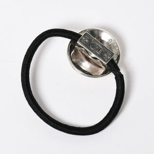 CHROME HEARTES Chrome Hearts BS Flare Hair Rubber Black Silver 925 Concho Hair Accessory Silver Hardware Good Condition Used 4a009358