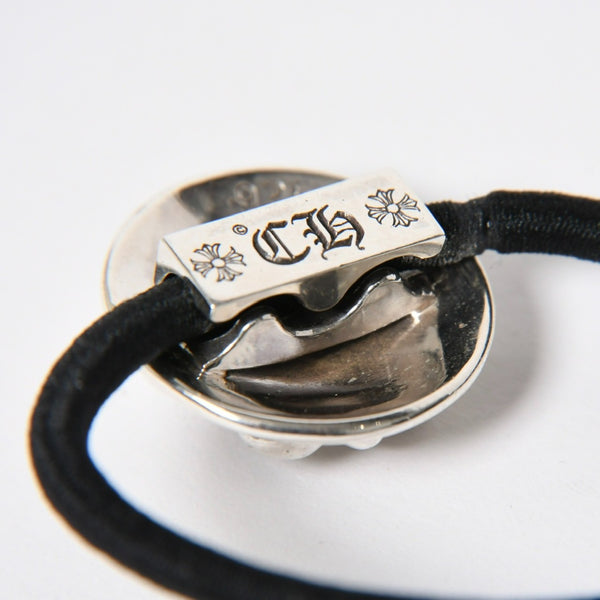 CHROME HEARTES Chrome Hearts BS Flare Hair Rubber Black Silver 925 Concho Hair Accessory Silver Hardware Good Condition Used 4a009358