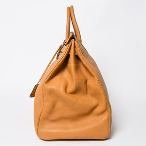 HERMES エルメス HAUT A COURROIES 45 オータクロア 45 ハンドバッグ ナチュラル フィヨルド ○V刻印 GD金具 内縫い 美品 中古 4a009171