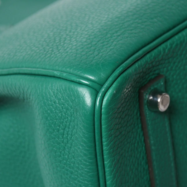 極美品 HERMES エルメス バーキン35 ハンドバッグ トリヨンクレマンス ヴェルティゴ×ヴェールフォンセ シルバー金具 A刻印 中古 4a009179