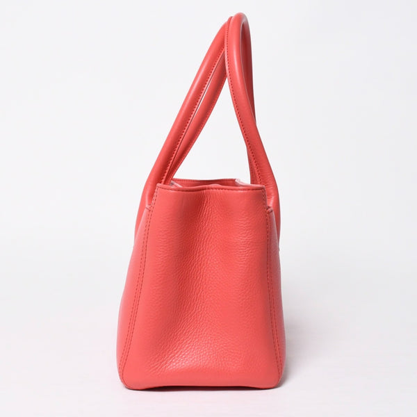 CHANEL シャネル エグゼクティブトート スモール トートバッグ A15206 19番台 ココマーク キャビアスキン ピンク シルバー金具 美品 中古 4a009163