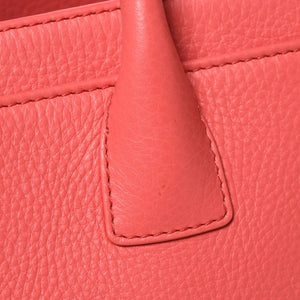 CHANEL シャネル エグゼクティブトート スモール トートバッグ A15206 19番台 ココマーク キャビアスキン ピンク シルバー金具 美品 中古 4a009163
