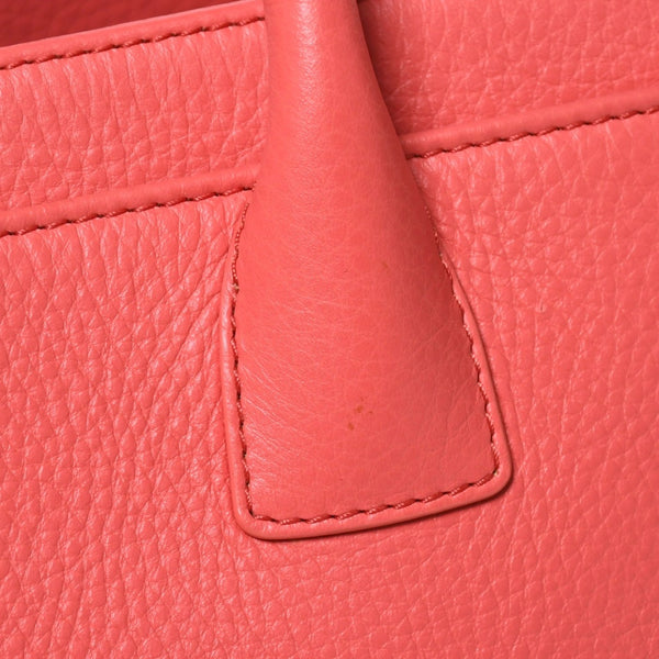 CHANEL シャネル エグゼクティブトート スモール トートバッグ A15206 19番台 ココマーク キャビアスキン ピンク シルバー金具 美品 中古 4a009163