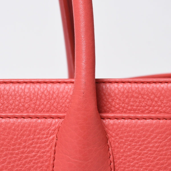 CHANEL シャネル エグゼクティブトート スモール トートバッグ A15206 19番台 ココマーク キャビアスキン ピンク シルバー金具 美品 中古 4a009163