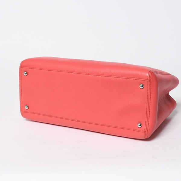 CHANEL シャネル エグゼクティブトート スモール トートバッグ A15206 19番台 ココマーク キャビアスキン ピンク シルバー金具 美品 中古 4a009163