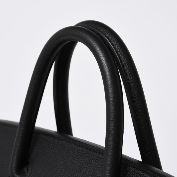 新品同様 HERMES エルメス オータクロア 40 ハンドバッグ ノワール トリヨンクレマンス U刻印 SV金具 内縫い 2022年製 中古 4a009239