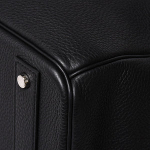 新品同様 HERMES エルメス オータクロア 40 ハンドバッグ ノワール トリヨンクレマンス U刻印 SV金具 内縫い 2022年製 中古 4a009239