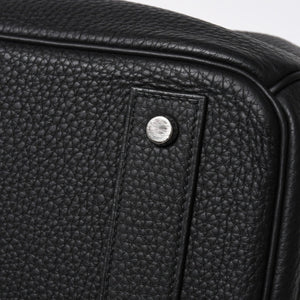 新品同様 HERMES エルメス オータクロア 40 ハンドバッグ ノワール トリヨンクレマンス U刻印 SV金具 内縫い 2022年製 中古 4a009239