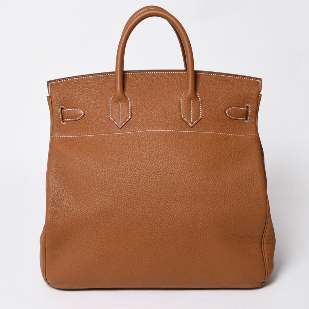 新品同様 HERMES エルメス Haut a Courroies 40 オータクロア 40 ハンドバッグ U刻印 ゴールド トゴ SV金具 内縫い 2022年製 中古 4a009240