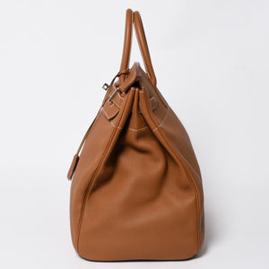 新品同様 HERMES エルメス Haut a Courroies 40 オータクロア 40 ハンドバッグ U刻印 ゴールド トゴ SV金具 内縫い 2022年製 中古 4a009240