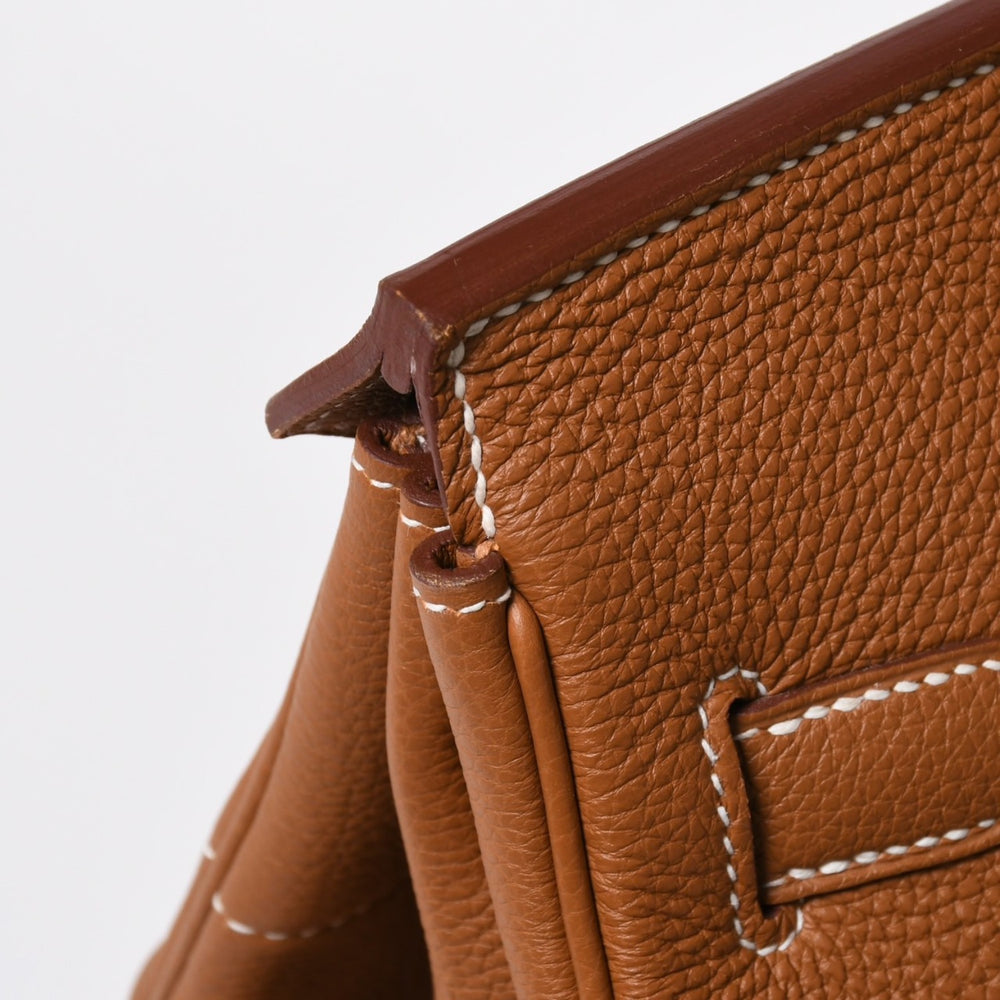 Like new HERMES Haut a Courroies 40 Handbag U engraved Gold Togo SV hardware Inner stitch Made in 2022 Used 4a009240