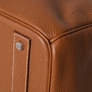 新品同様 HERMES エルメス Haut a Courroies 40 オータクロア 40 ハンドバッグ U刻印 ゴールド トゴ SV金具 内縫い 2022年製 中古 4a009240